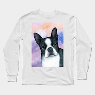 Dog 128 Boston Terrier Long Sleeve T-Shirt